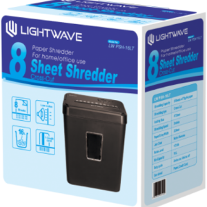 Lightwave paper shredder 8 sheets, 16ltr